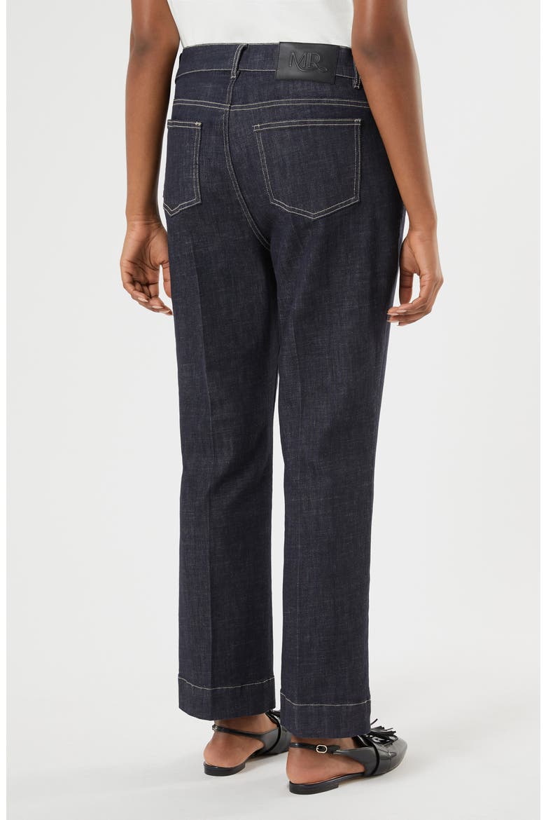 Flared Cropped Jeans, Alternate, color, MIDNIGHT BLUE
