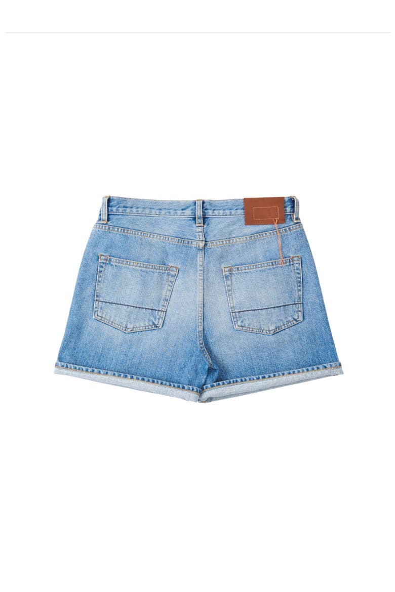 Winonaj Japan Selvedge Bleach Wash Denim Shorts, Alternate, color, LIGHT BLUE