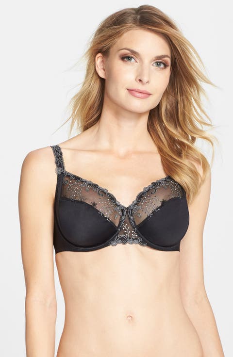 'Delice' Embroidered Underwire Bra