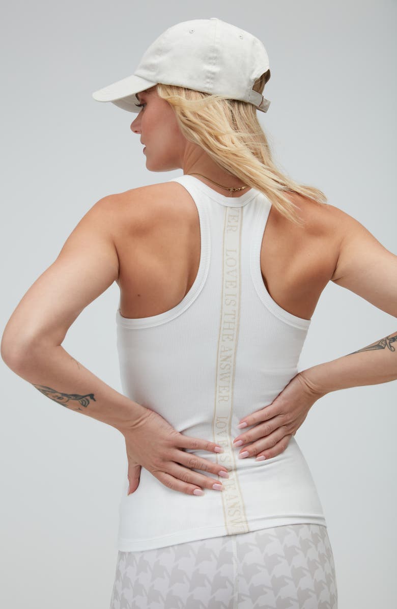 Spiritual Gangster Love Slim Fit Rib Tank Top, Alternate, color,