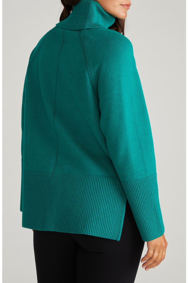 Yolanda Turtleneck Sweater, Alternate, color, GREEN TOURMALINE