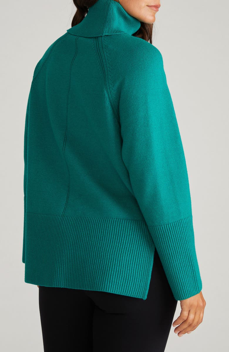 Universal Standard Yolanda Turtleneck Sweater, Alternate, color, Green Tourmaline