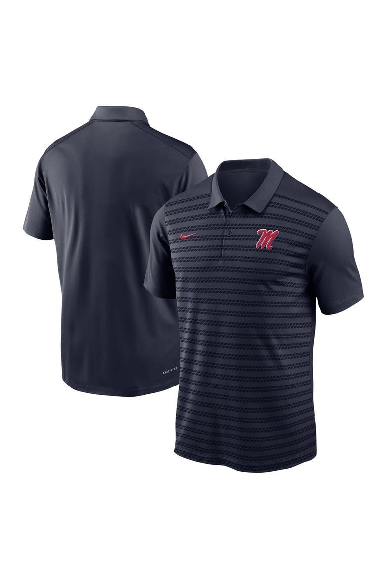Men's Nike Navy Ole Miss Rebels 2024 Sideline Victory Coaches Performance Polo, Main, color, Navy
