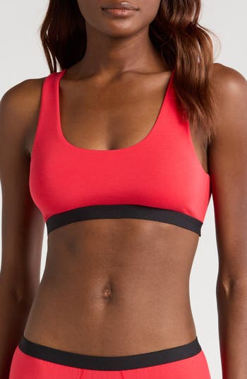Meundies Print Bralette In Red