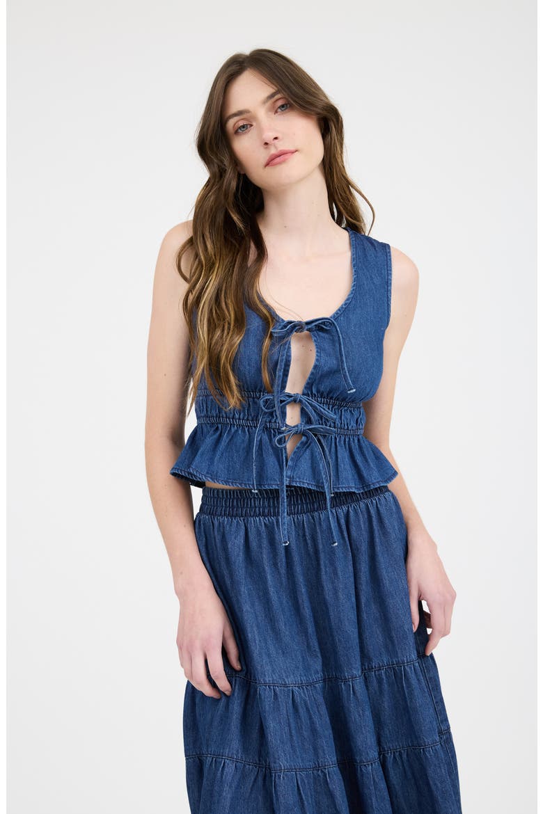 Denim Tank Top, Alternate, color, DENIM