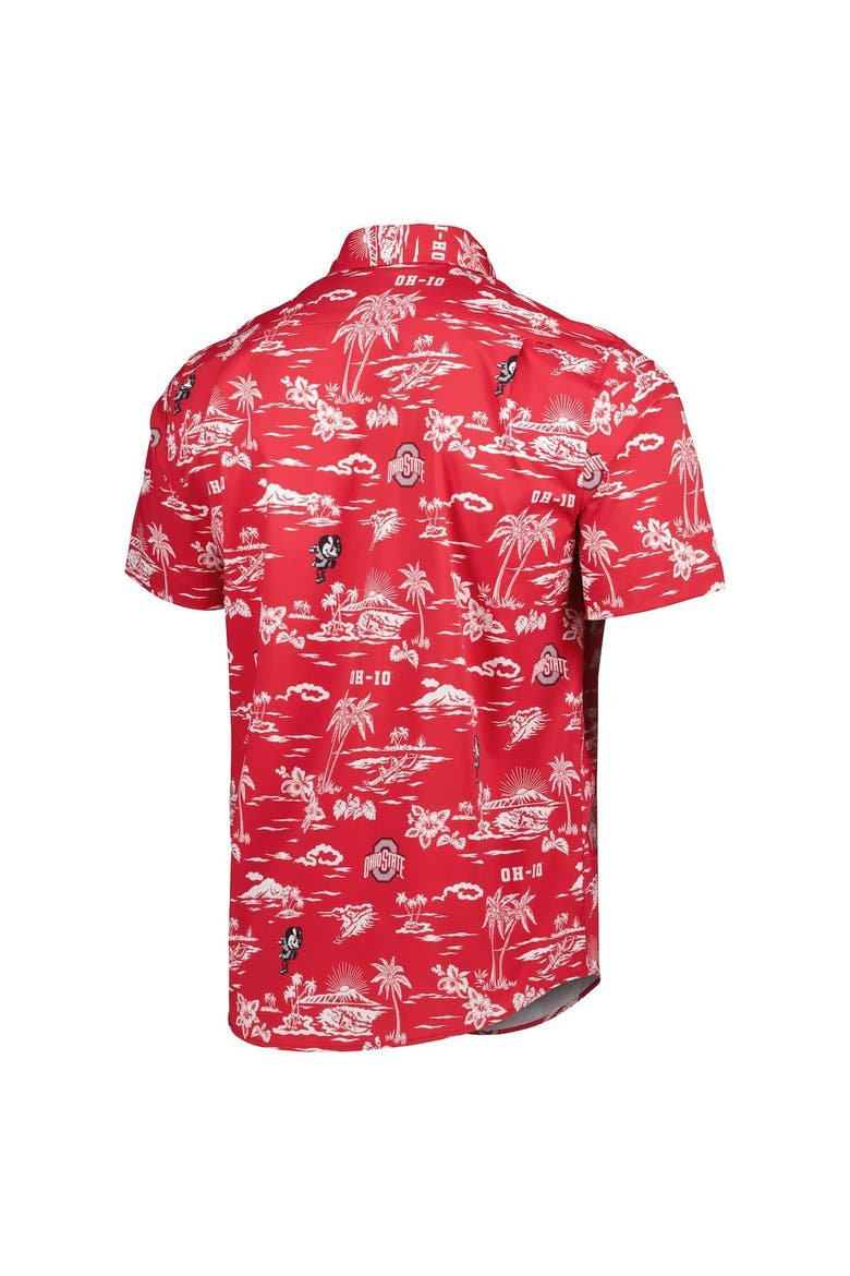 Men's Reyn Spooner Scarlet Ohio State Buckeyes Classic Button-Down Shirt, Alternate, color, Scarlet