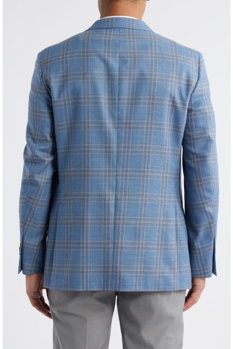 Hyperlight Soft Plaid Wool Sport Coat, Alternate, color, LIGHT BLUE