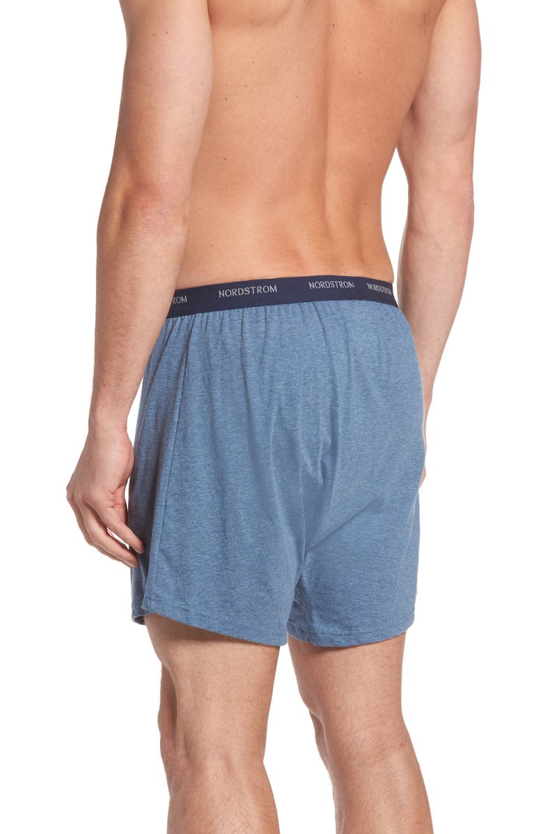 Nordstrom 3-Pack SupimaÂ<sup>®</sup> Cotton Boxers, Alternate, color, Navy/ Charcoal/ Blue