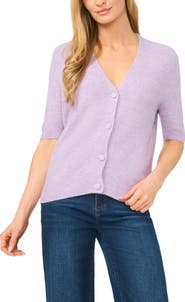 Halogen® Elbow Sleeve Cardigan