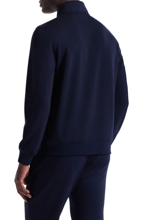 Bugatchi Soft Touch Quarter Zip In Blue