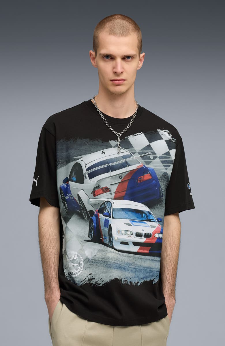 PUMA BMW M Motorsport Car Cotton Graphic T-Shirt, Alternate, color, Puma Black