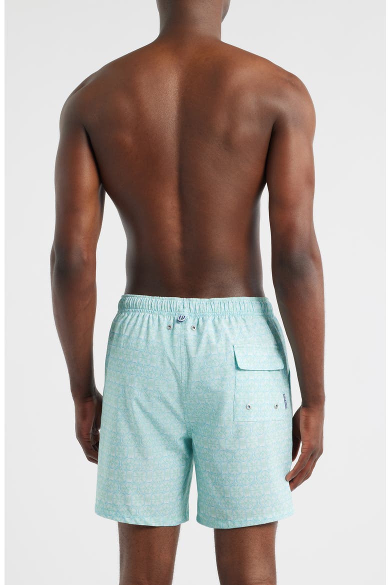 Tide Lines Swim Trunks, Alternate, color, RAINFOREST