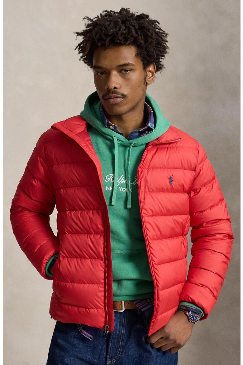 The Colden Water Repellent Packable Down Jacket, Alternate, color, RL 2000 RED