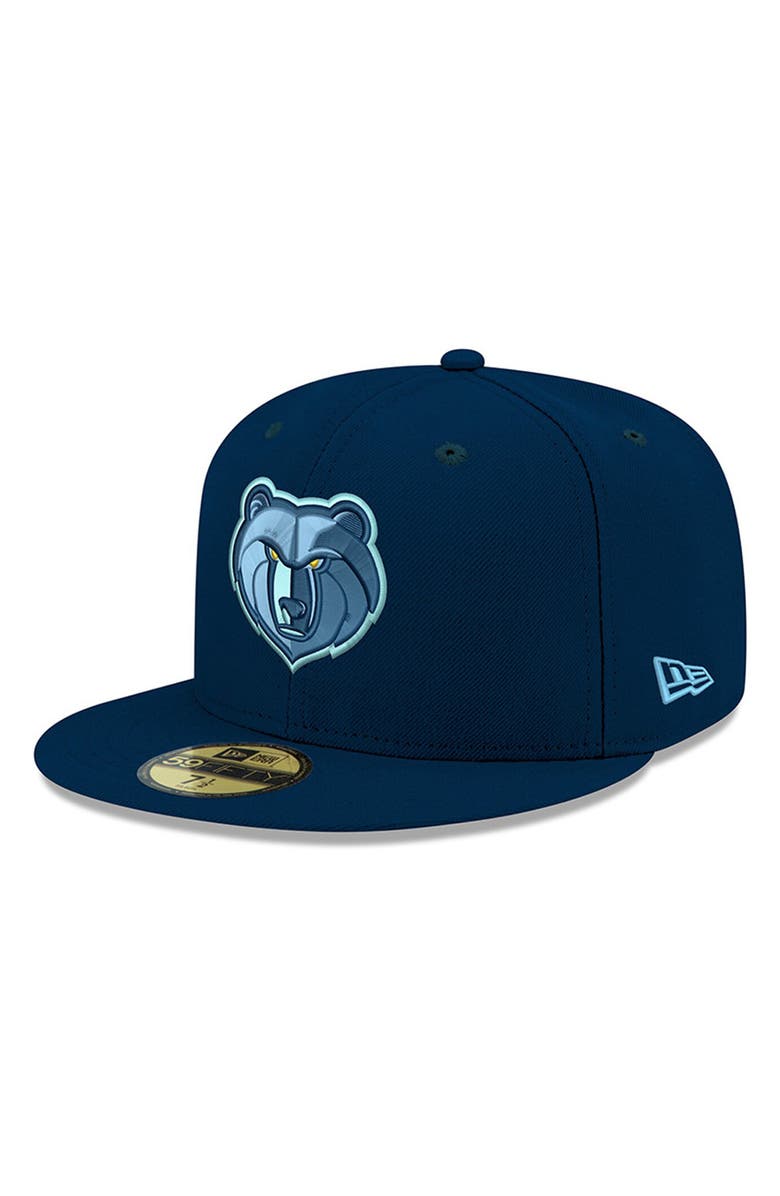 New Era Men's New Era Blue Memphis Grizzlies New Logo Official Team Color 59FIFTY Fitted Hat, Main, color, 