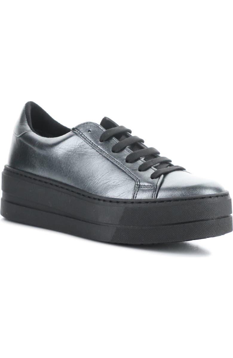 Bos. & Co. Maya Platform Sneaker, Main, color, Carbon Metallic Leather
