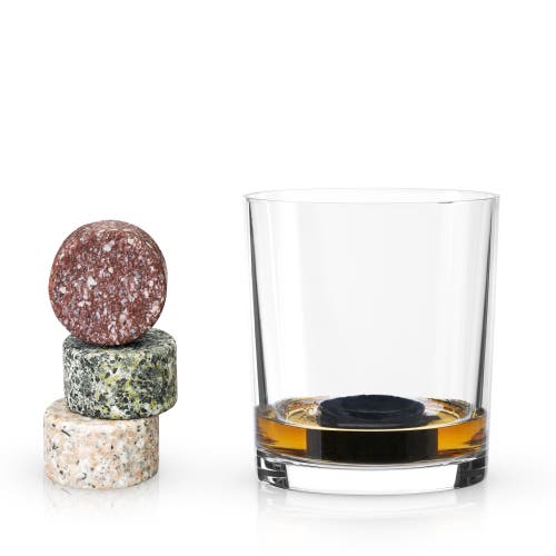 Viski Glacier Rocks Multi-color Granite Stones Set Of 4 In Assorted