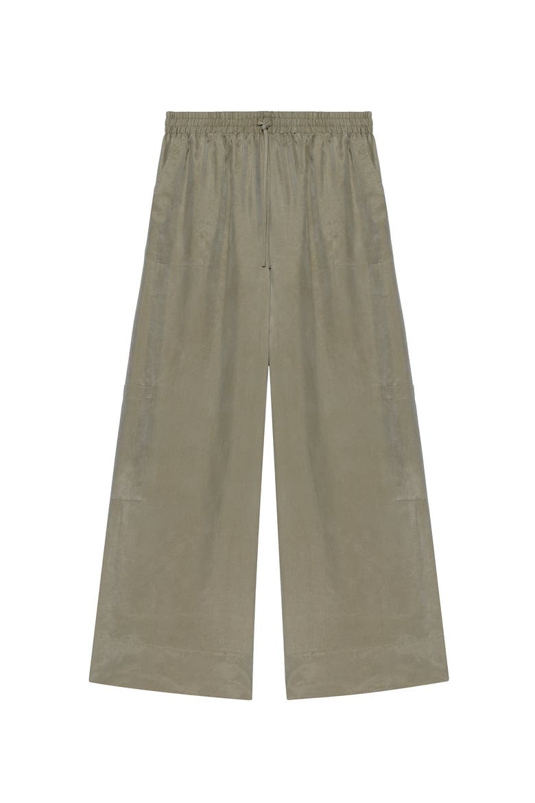 Utility Wide Leg Trousers, Alternate, color, Khaki