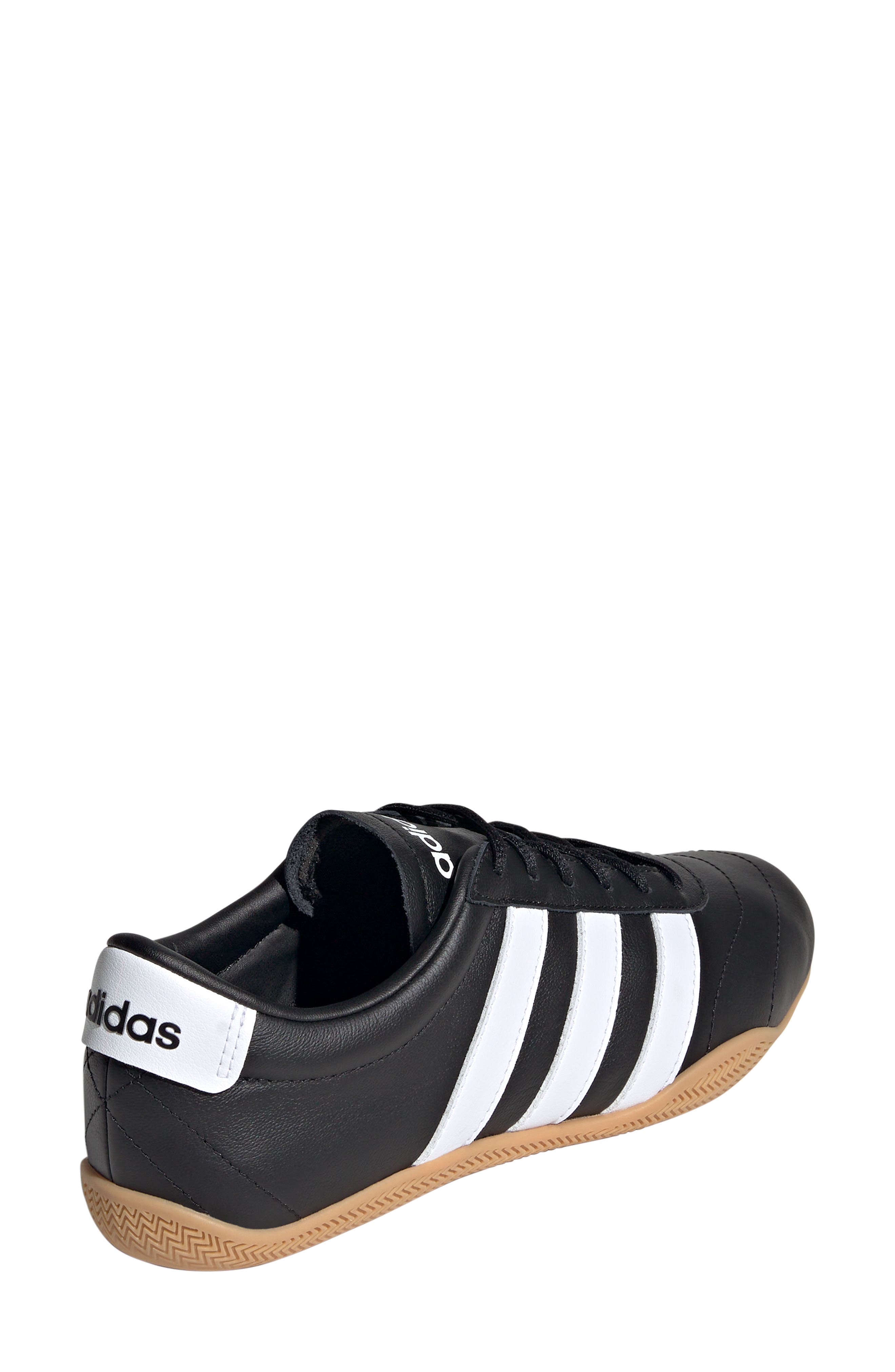adidas Grand Court Lo Sneaker, Alternate, color, Black/ White/ Gum