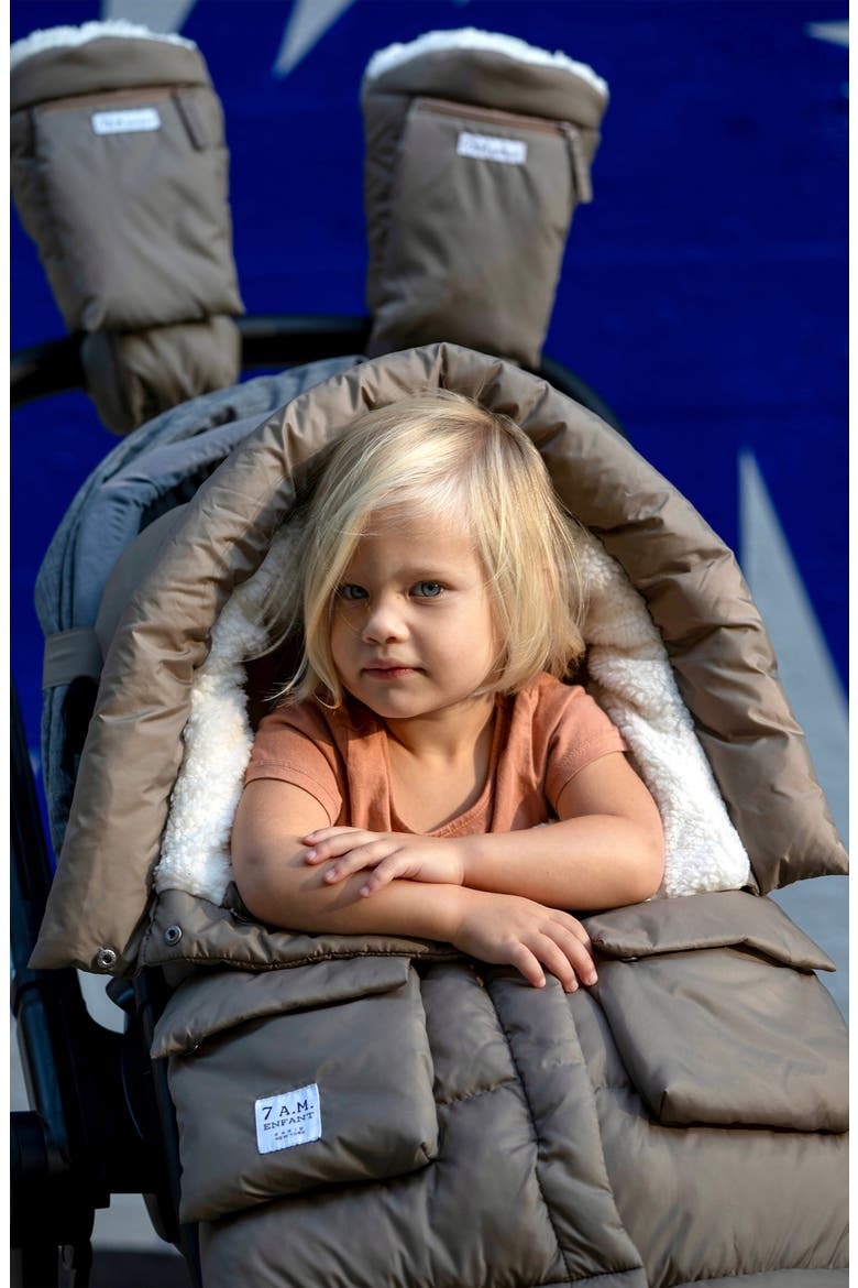 212 evolution® Extendable Stroller & Car Seat Waterproof Footmuff, Alternate, color, CHESTNUT