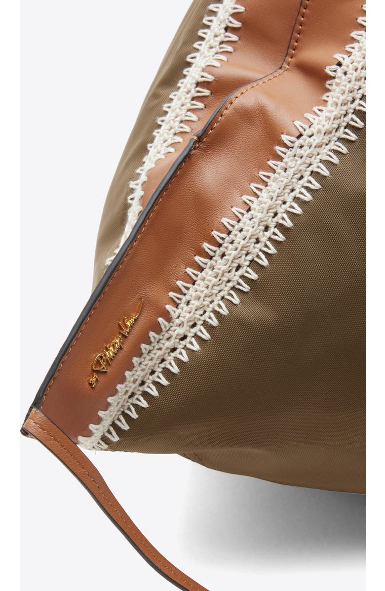 3.1 Phillip Lim Nylon Luna Bag with Contrast Stitch, Alternate, color, Mushroom