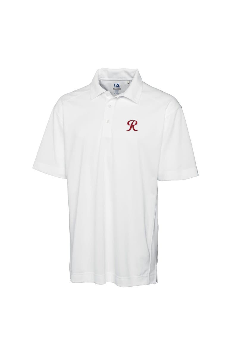 Cutter & Buck Men's Cutter & Buck White Tacoma Rainiers DryTec Genre Textured Solid Polo, Alternate, color, 