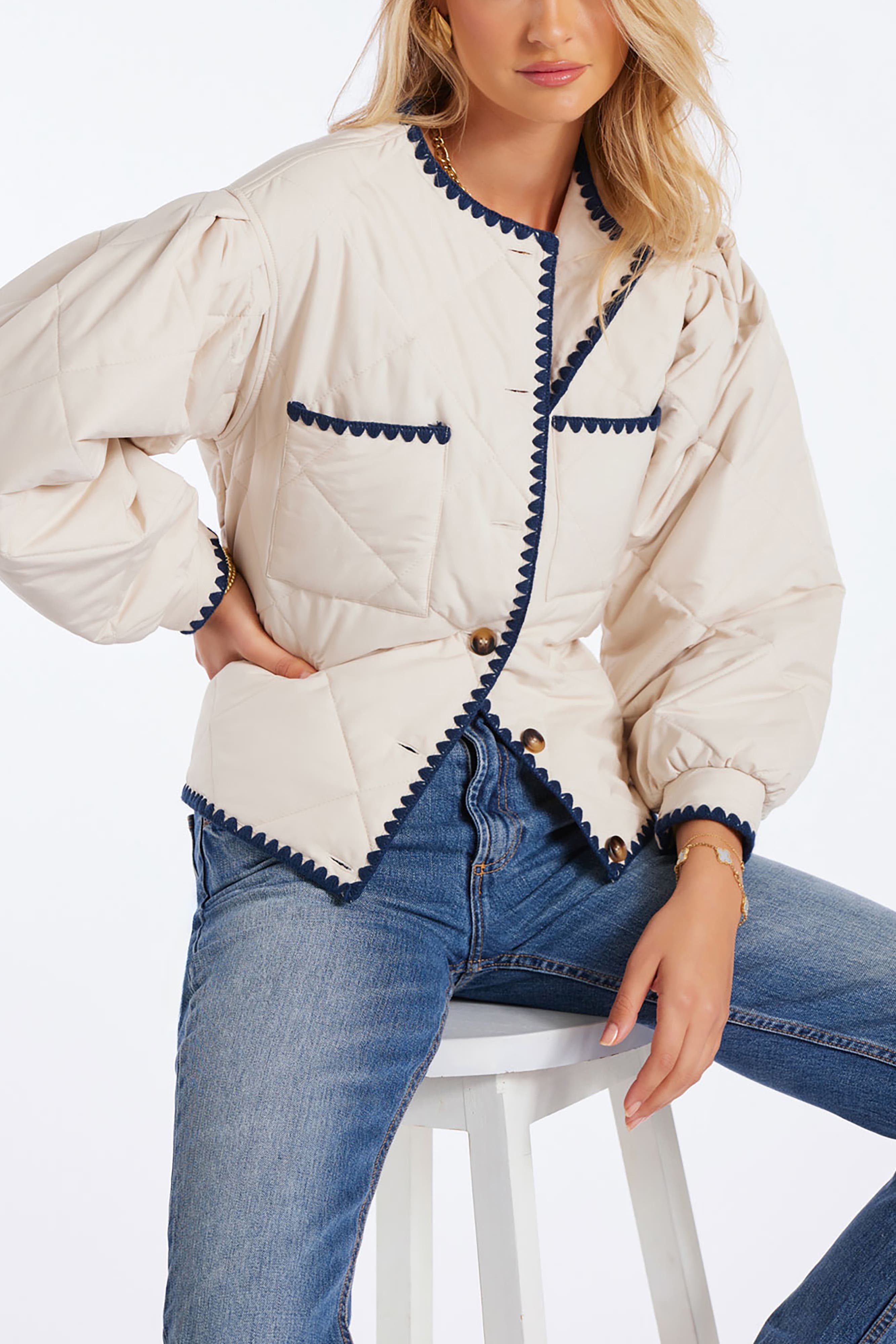 Brooklyn Whipstitch Quilted Jacket - image 2