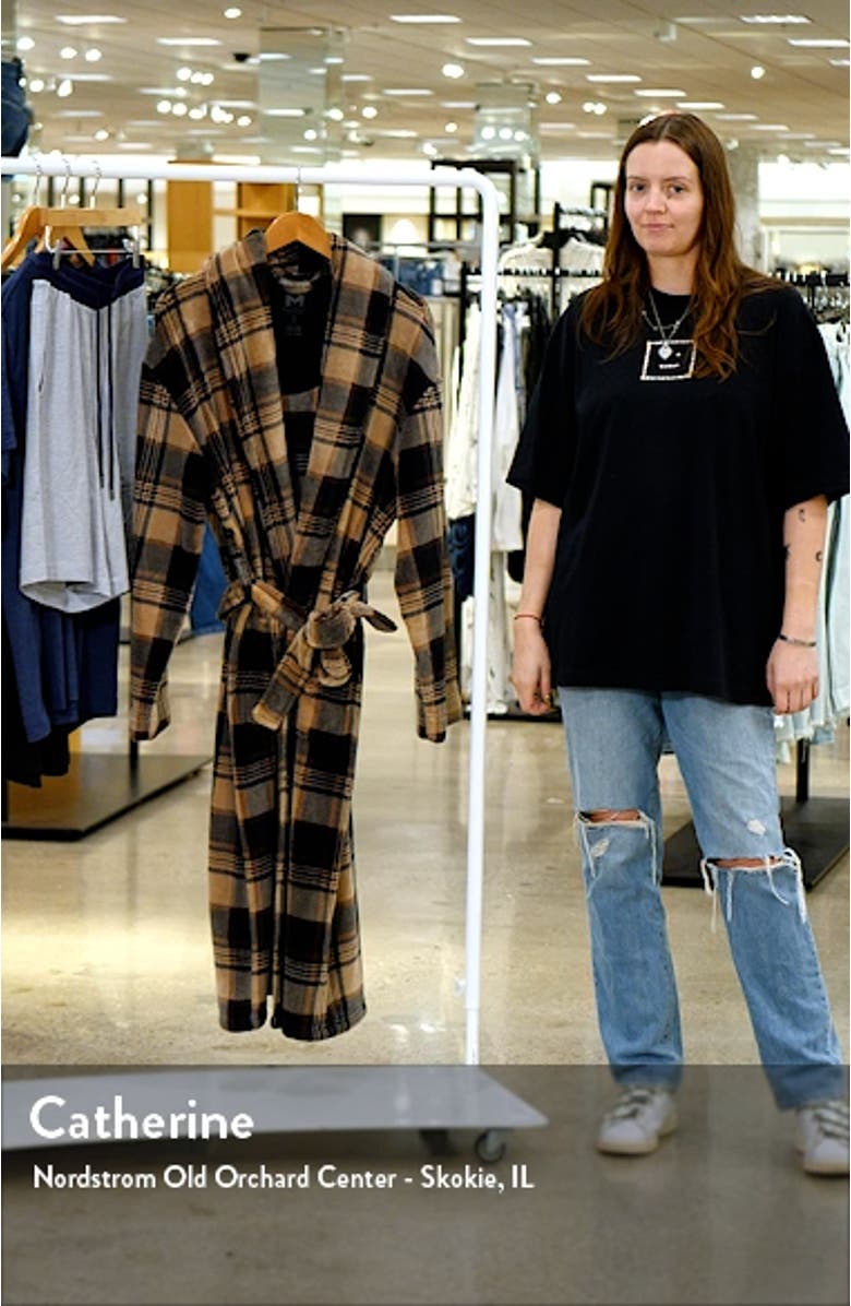 Plaid Fleece Robe, sales video thumbnail