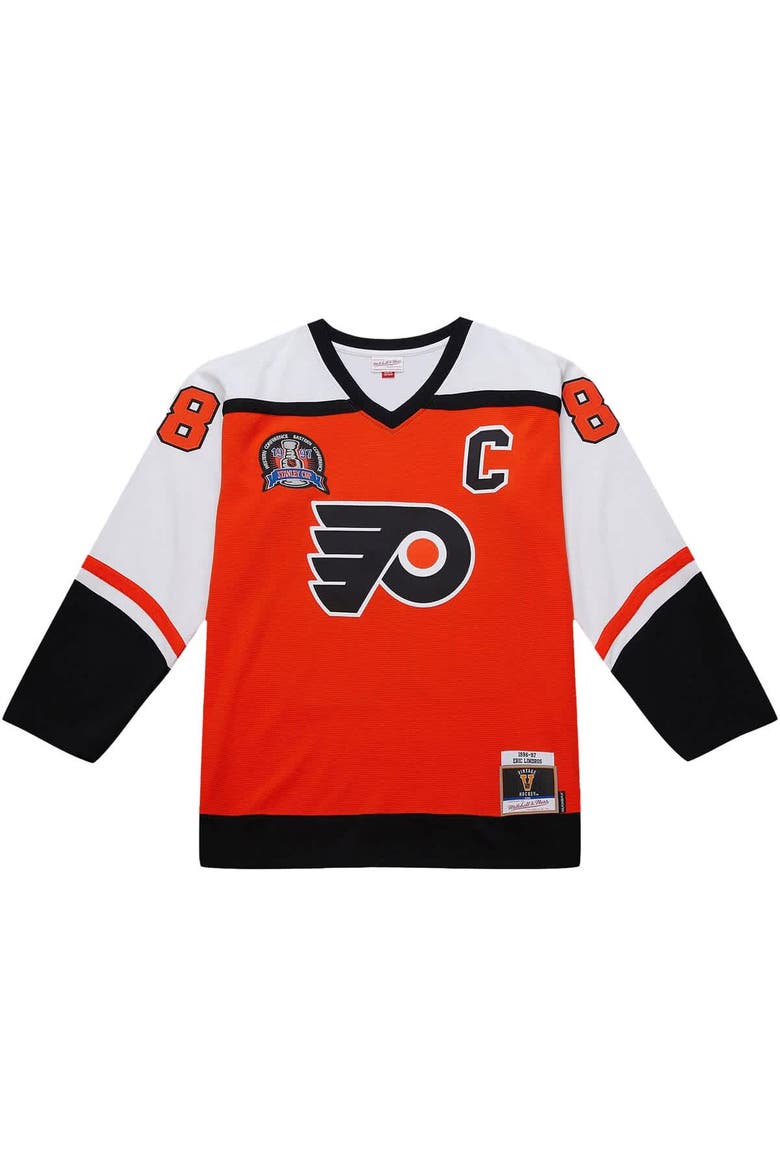 Men's Eric Lindros Orange Philadelphia Flyers 1996-97 Power Play Jersey, Alternate, color, Orange
