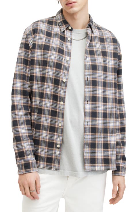 Ventana Check Relaxed Fit Button-Up Shirt