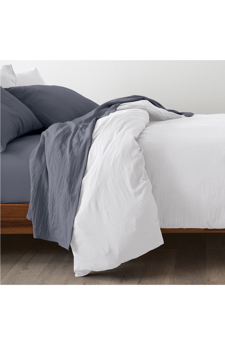 ELLA JAYNE HOME Ella Jayne Brushed Microfiber 4-Piece Sheet Set, Alternate, color, Charcoal
