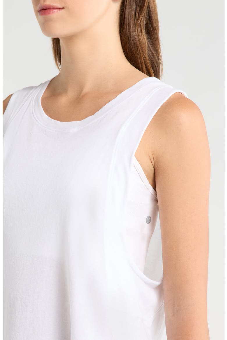 Flow Crop Muscle Tank, Alternate, color, WHITE