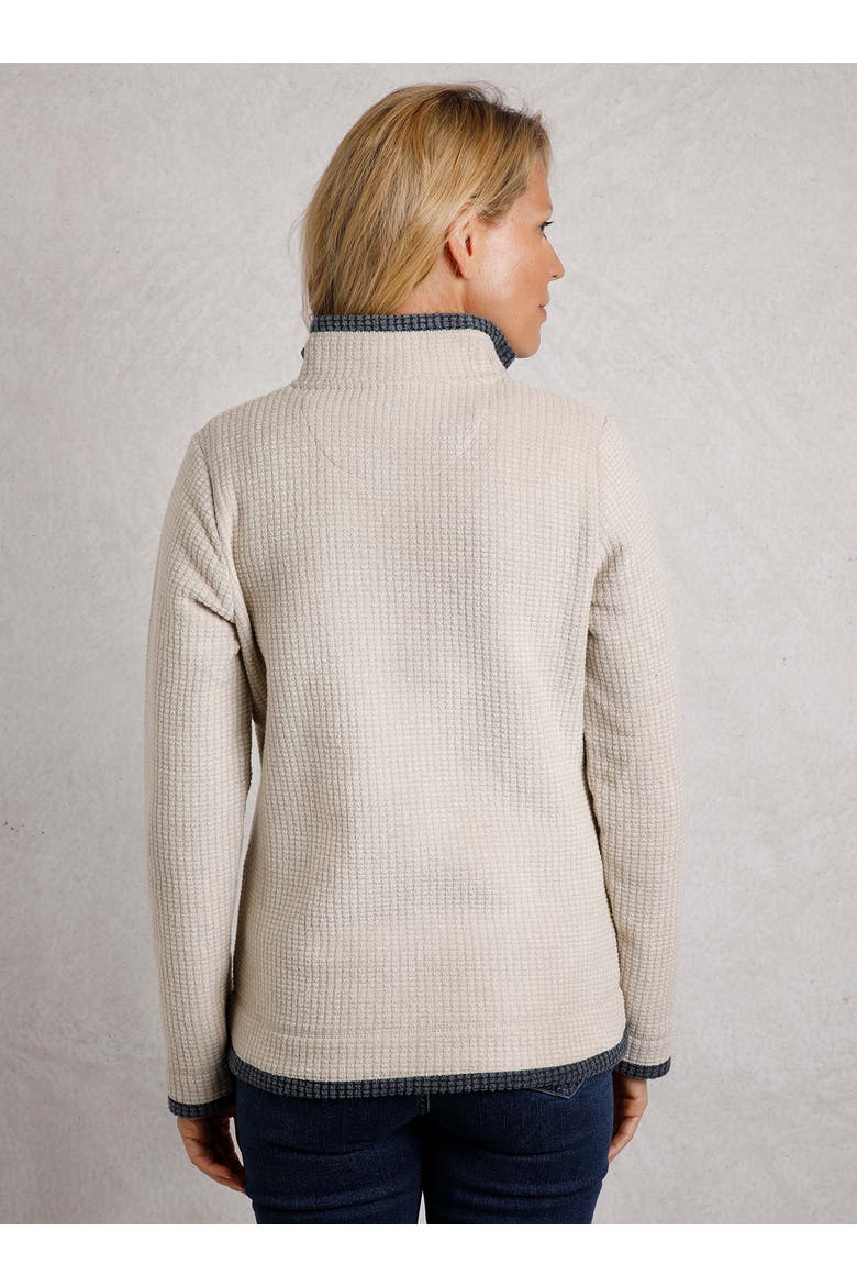 Beye 1/4 Zip Grid Fleece, Alternate, color, Ecru