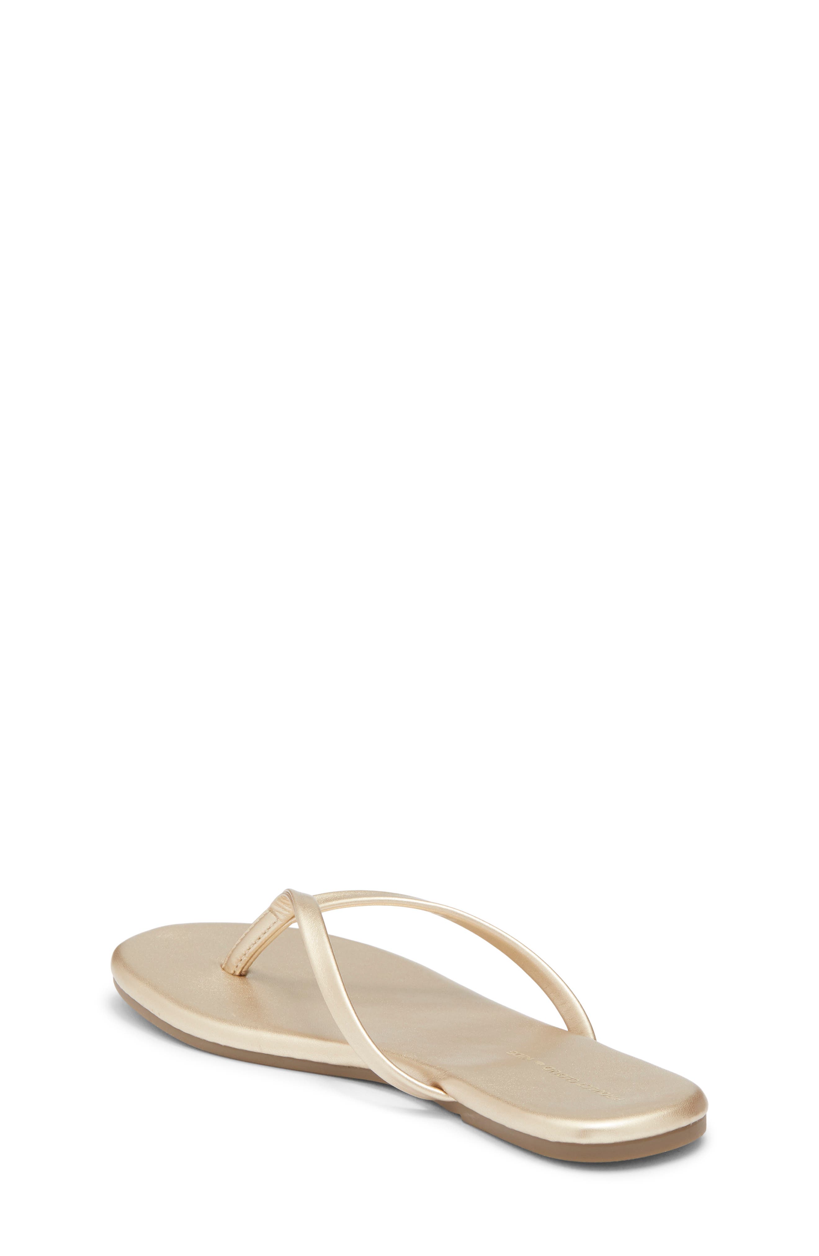 Kids' Little Fountain Flip Flop, Alternate, color, GOLD METALLIC
