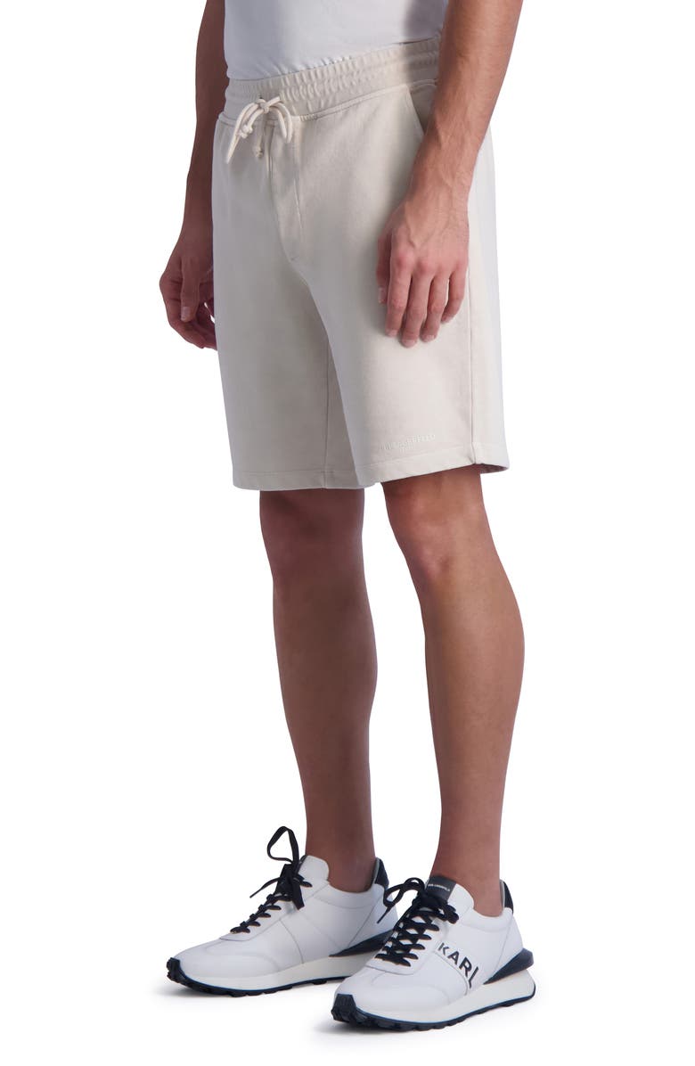 KARL LAGERFELD PARIS Drawstring Sweat Shorts, Alternate, color, 
