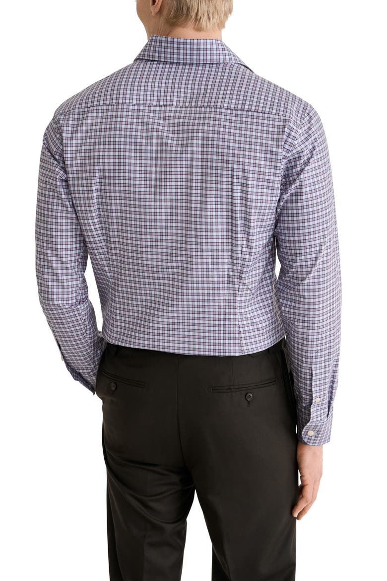 Contemporary Fit Check Shirt, Alternate, color, MEDIUM PURPLE
