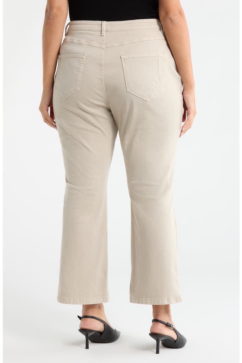 Estelle Pull-On Ankle Flare Jeans, Alternate, color, ASUTEX CRISP KHAKI