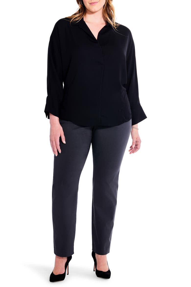 Flowing Ease Blouse, Alternate, color, BLACK ONYX