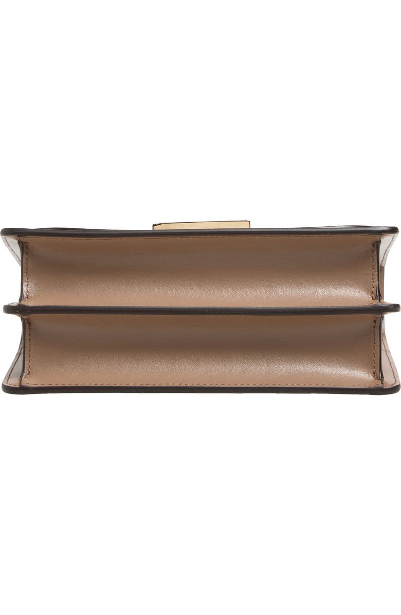 Victoria Beckham Small Dorian Leather Shoulder Bag, Alternate, color, Dove Grey