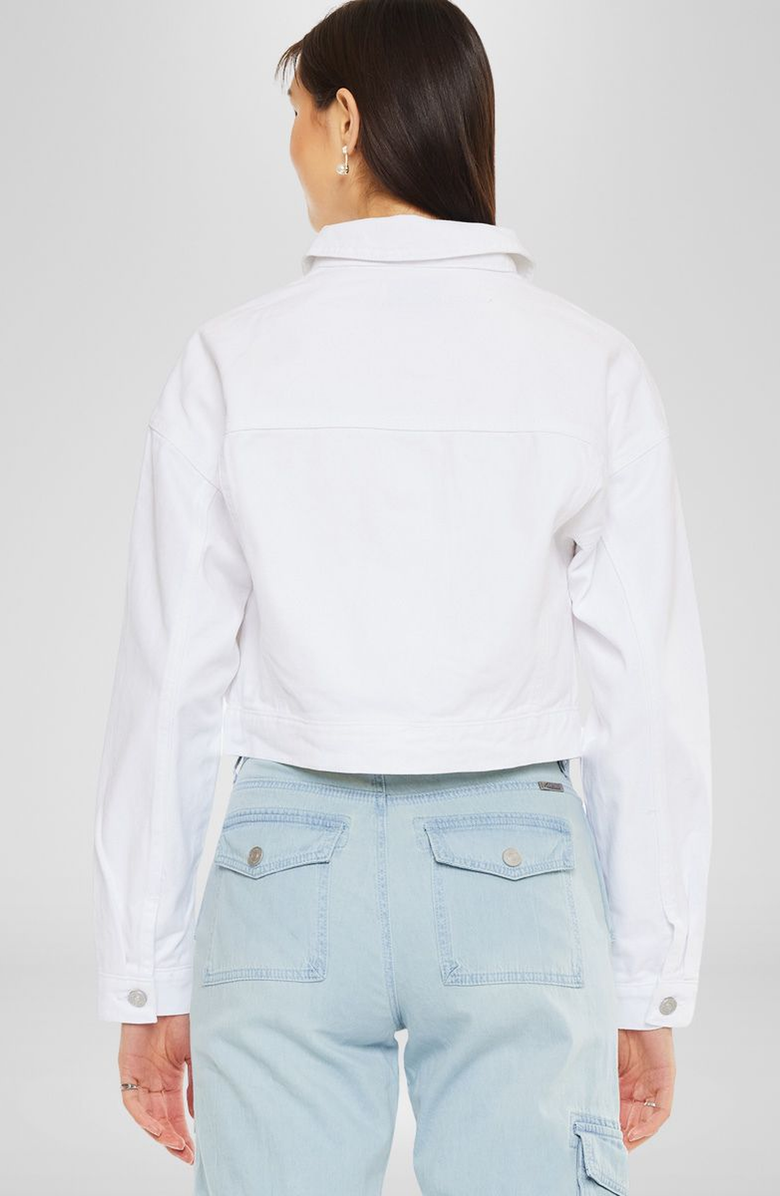 KanCan Francis Cropped Jacket, Alternate, color, White