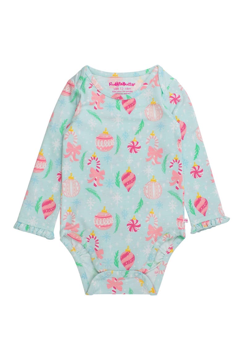 Baby/Toddler Girls Knit Long Sleeve Ruffle Layering Bodysuit, Main, color, Ornament Dreams