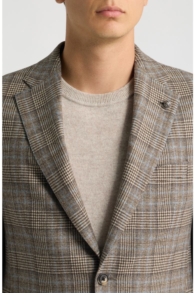 Midland Plaid Wool & Cashmere Sport Coat, Alternate, color, TAN