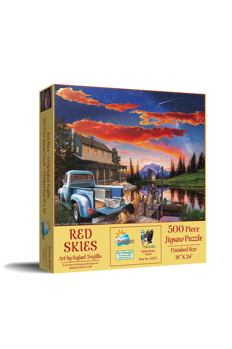 Red Skies 500 piece Jigsaw Puzzle for Adults, Main, color, Multicolor