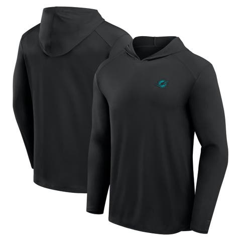 Men's Fanatics Gray Miami Dolphins Front Office Power Mono Long Sleeve Hoodie T-Shirt