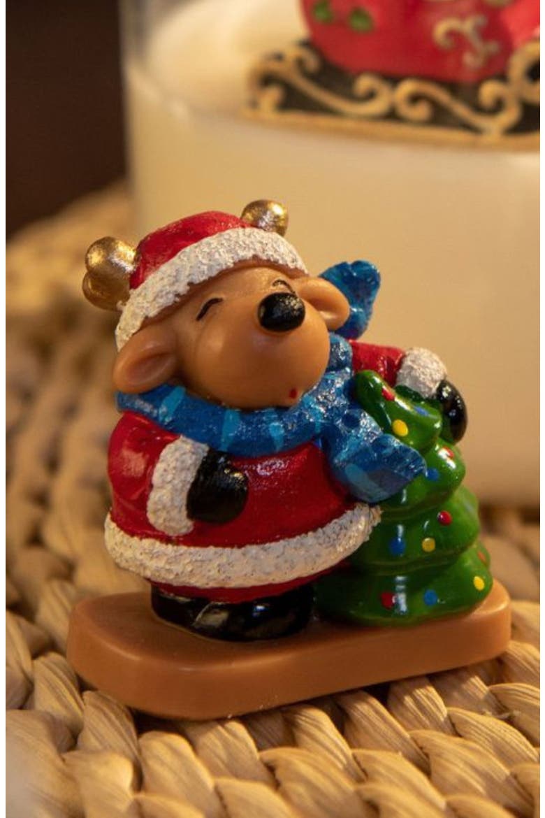 Christmas Candle Bowl, Alternate, color, Multi