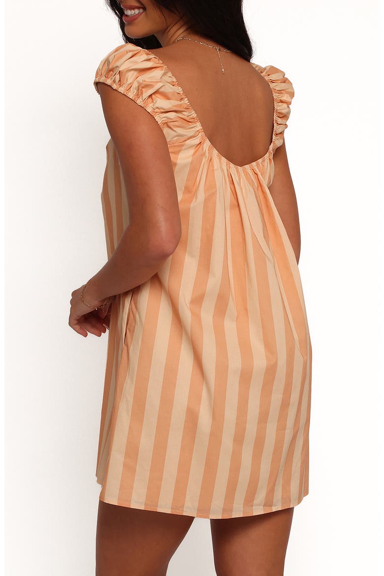 Pammy Stripe Cotton Minidress, Alternate, color, TERRACOTTA STRIPE