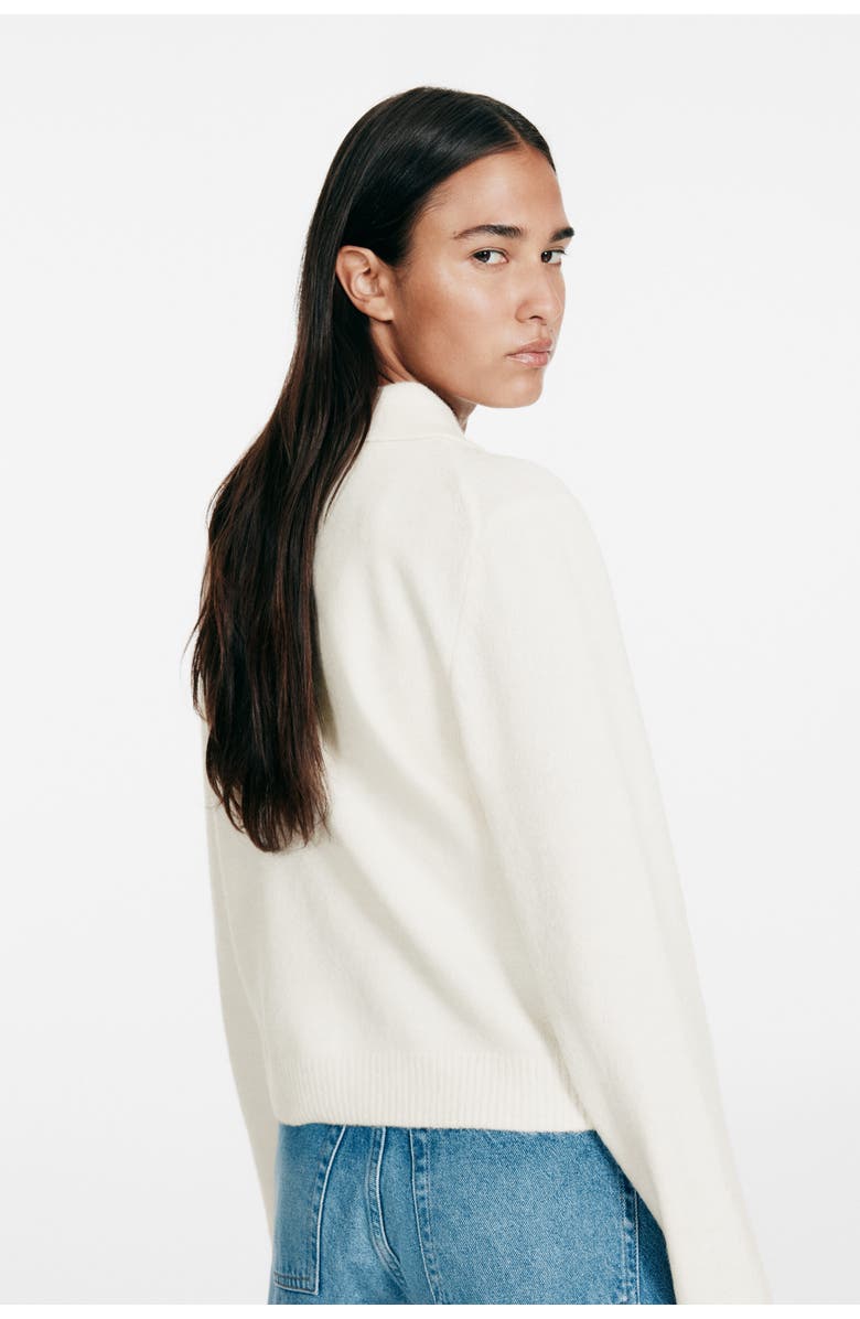 H&M Collared Cardigan, Alternate, color, Cream