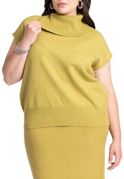 Asymmetrical Turtleneck Sweater