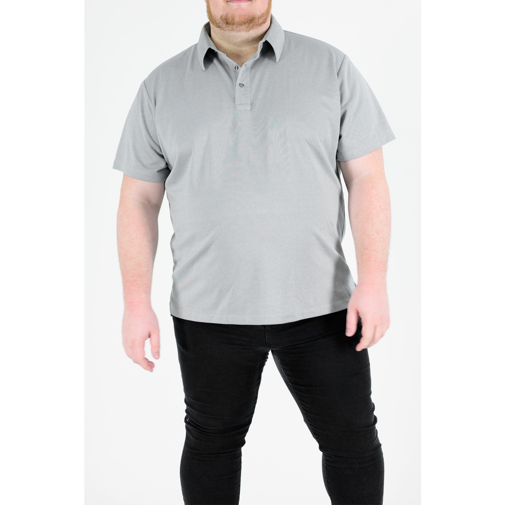 Regent Row Big And Tall Commuter Shirt Tech Polo In Grey