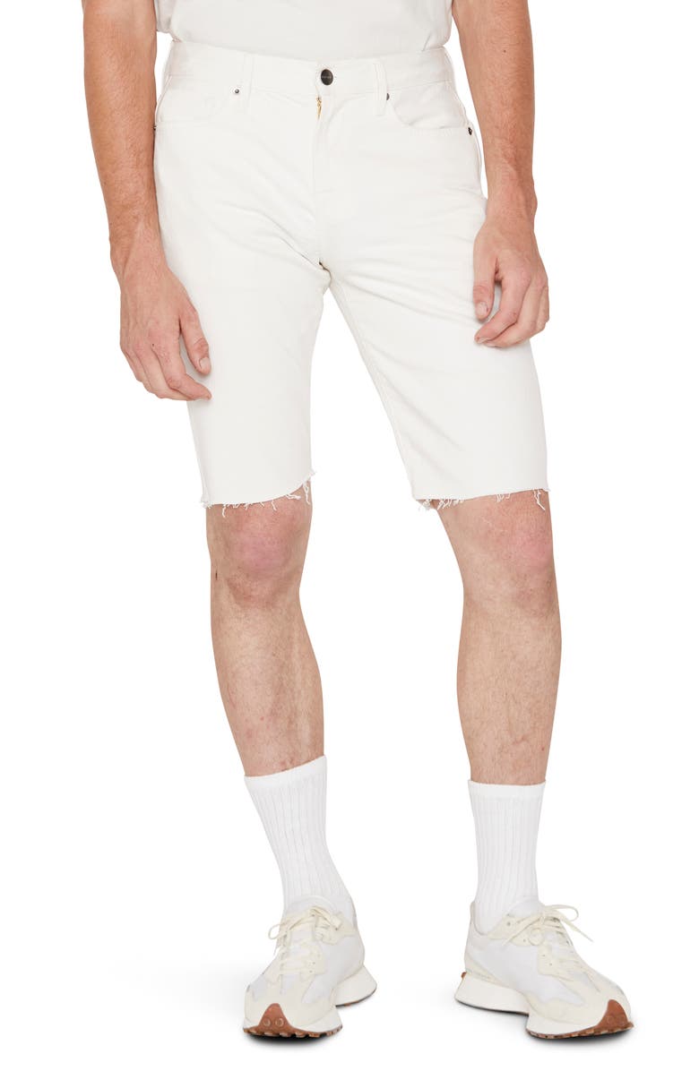 FRAME L’Homme Relaxed Cutoff Shorts, Main, color, Au Natural Grind