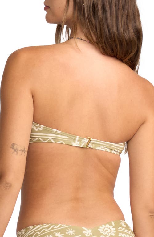 Billabong Lost On You Rio Bandeau Bikini Top In Green